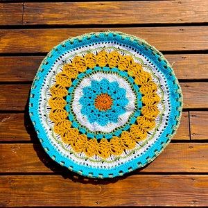 Crocheted tire cover for #Jeep RAV4 CRV etc. Drawstring back. Machine washable.